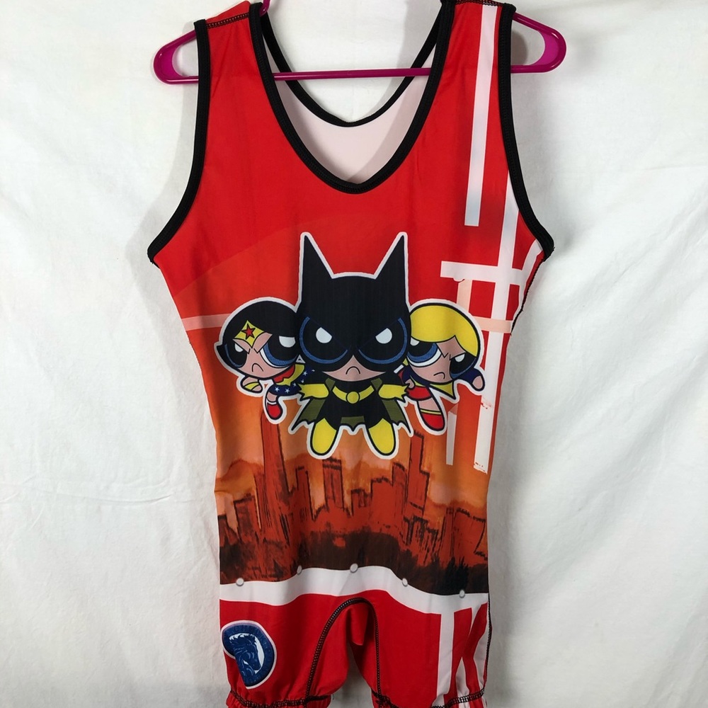 Women’s Wrestling Singlet Powder Puff Girls Size M